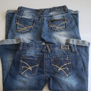 2 pair Amethyst Jean Capris Size ***5***